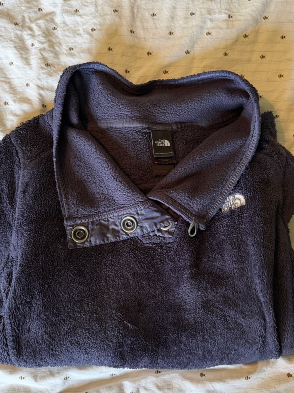 The North Face Navy Crewneck Fleece Pullover